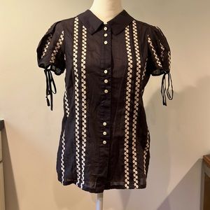 Navy floral Marc Jacobs blouse